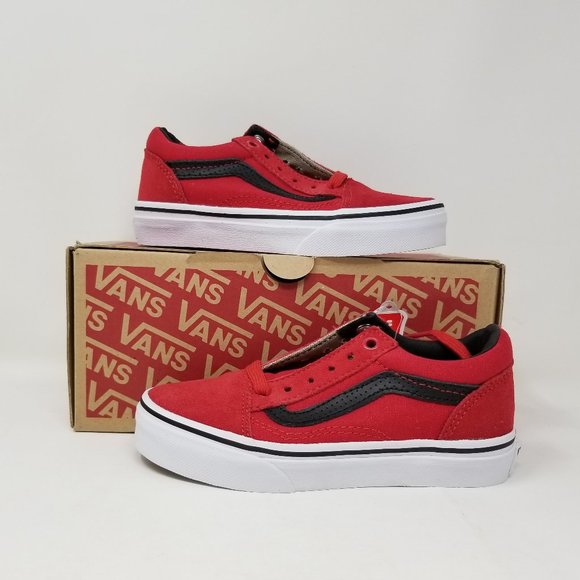 vans old skool red sneakers